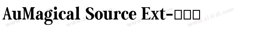 AuMagical Source Ext字体转换